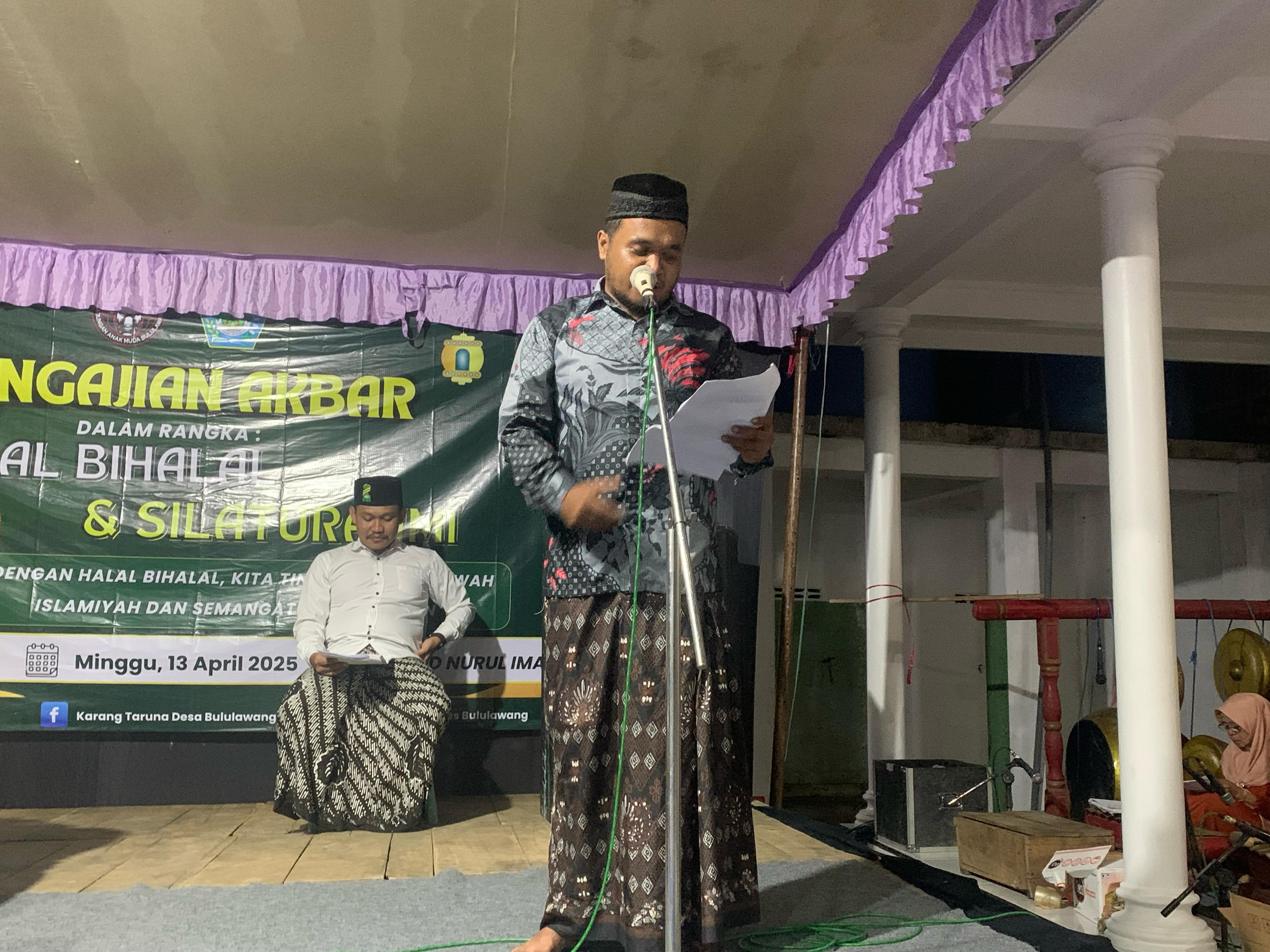 KEGIATAN HALAL BI HALAL KARANG TARUNA DESA BULULAWANG KECAMATAN BAKUNG