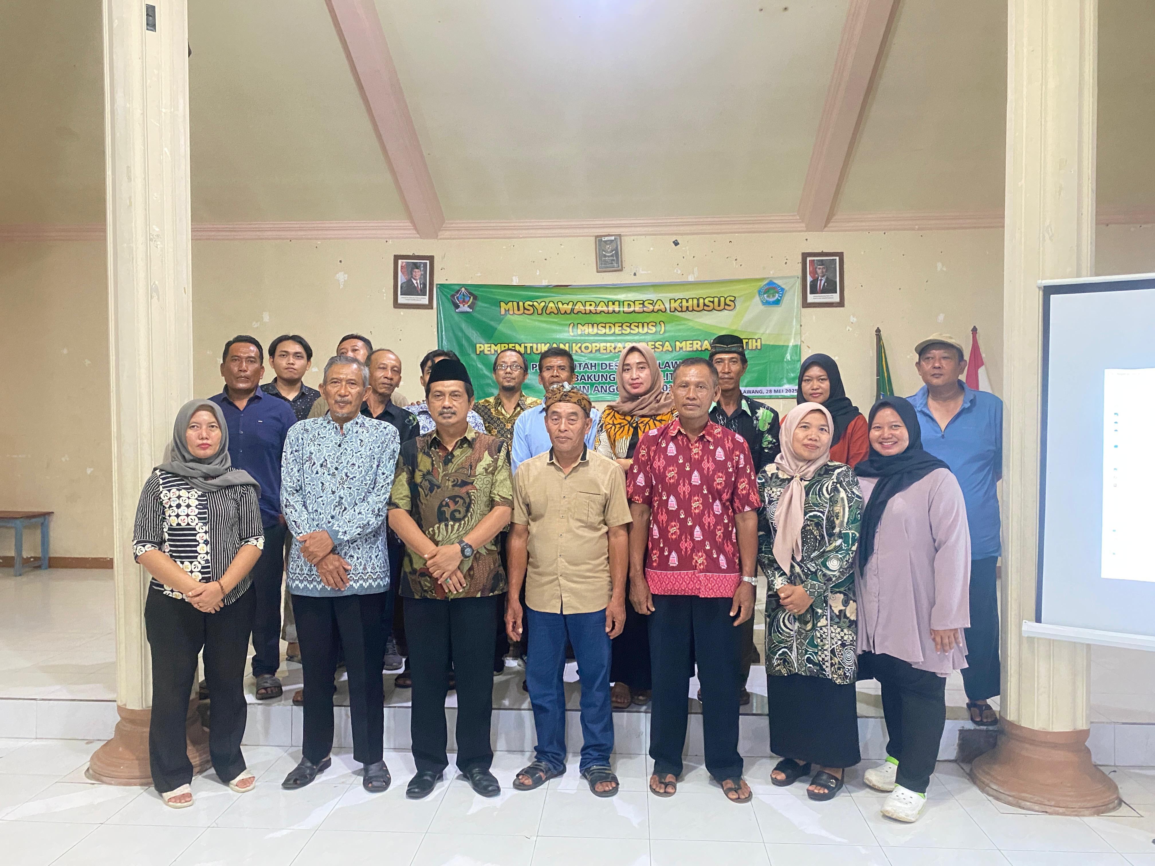 Pembentukan Koperasi Desa Merah Putih Desa Bululawang Kecamatan Bakung Kabupaten Blitar