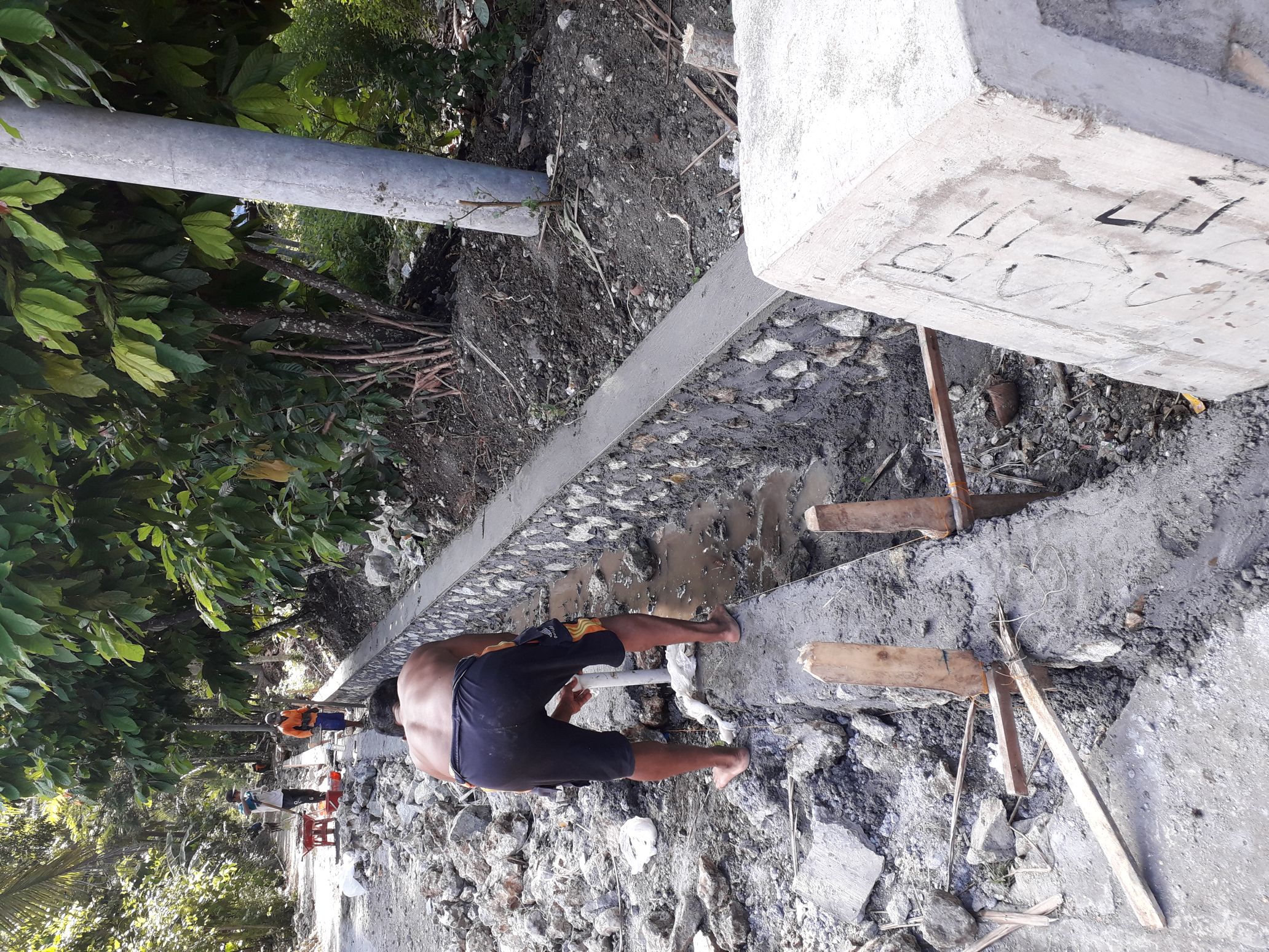Pembangunan drainase rt 02 rw 03