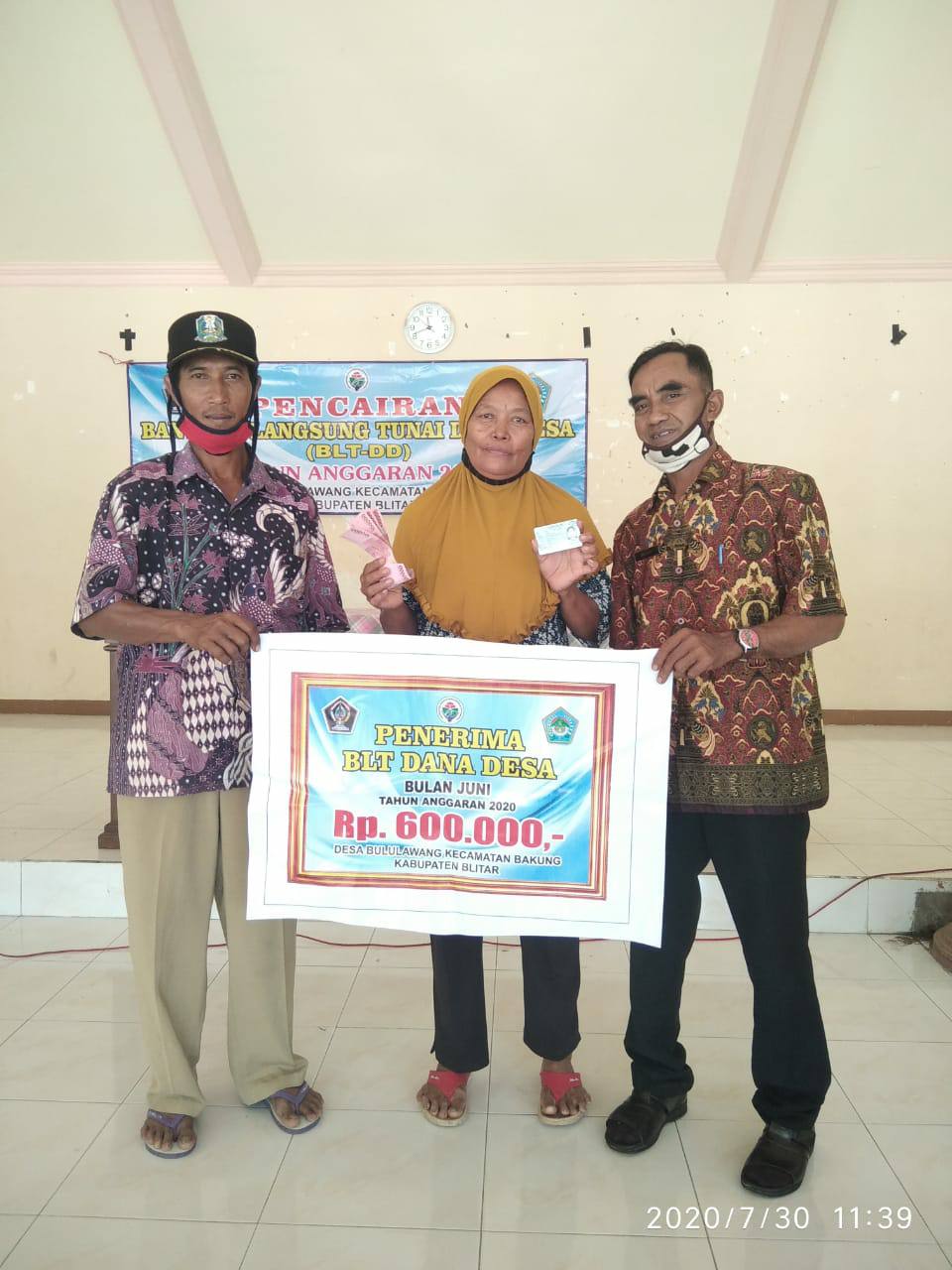 Pembagian BLT DD Bulan Juni Desa Bululawang