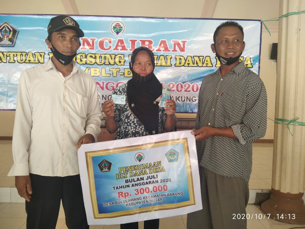 Pembagian BLT DD Bulan Juli 2020 Desa Bululawang