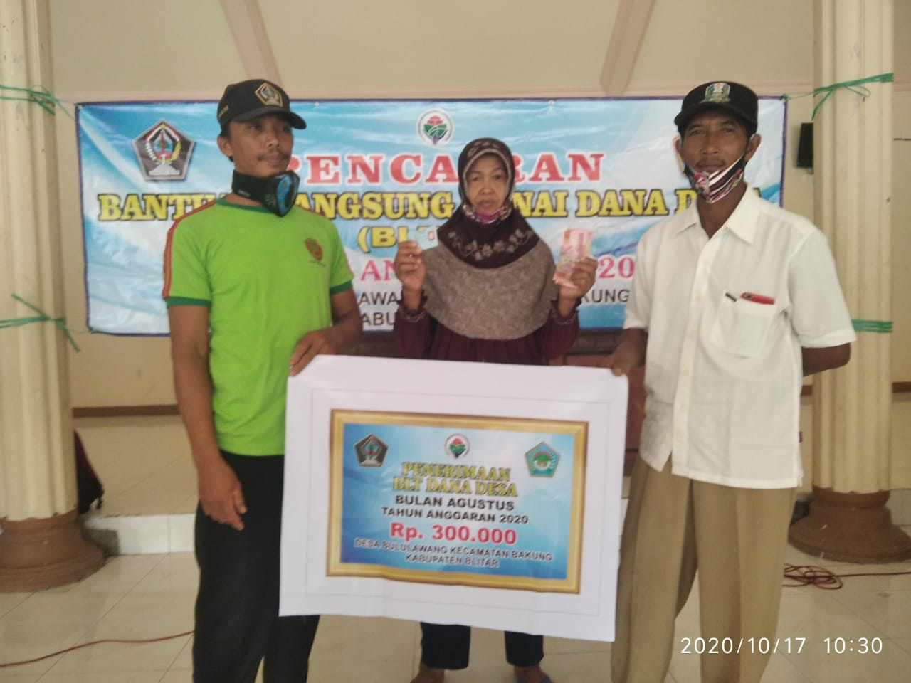 Pembagian BLT DD Bulan Agustus 2020 Desa Bululawang