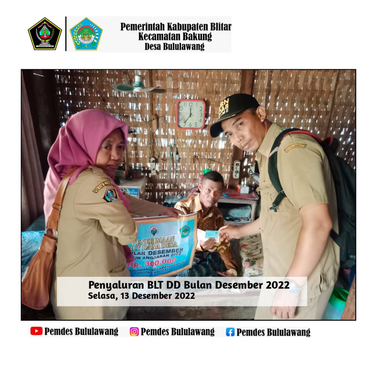 Penyaluran BLT DD Bulan ke 12 Tahun 2022