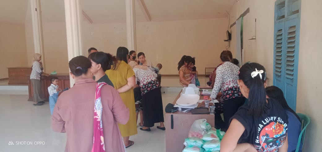 Kegiatan posyandu balita bulan juli 2024 pos 1 dan pos 2