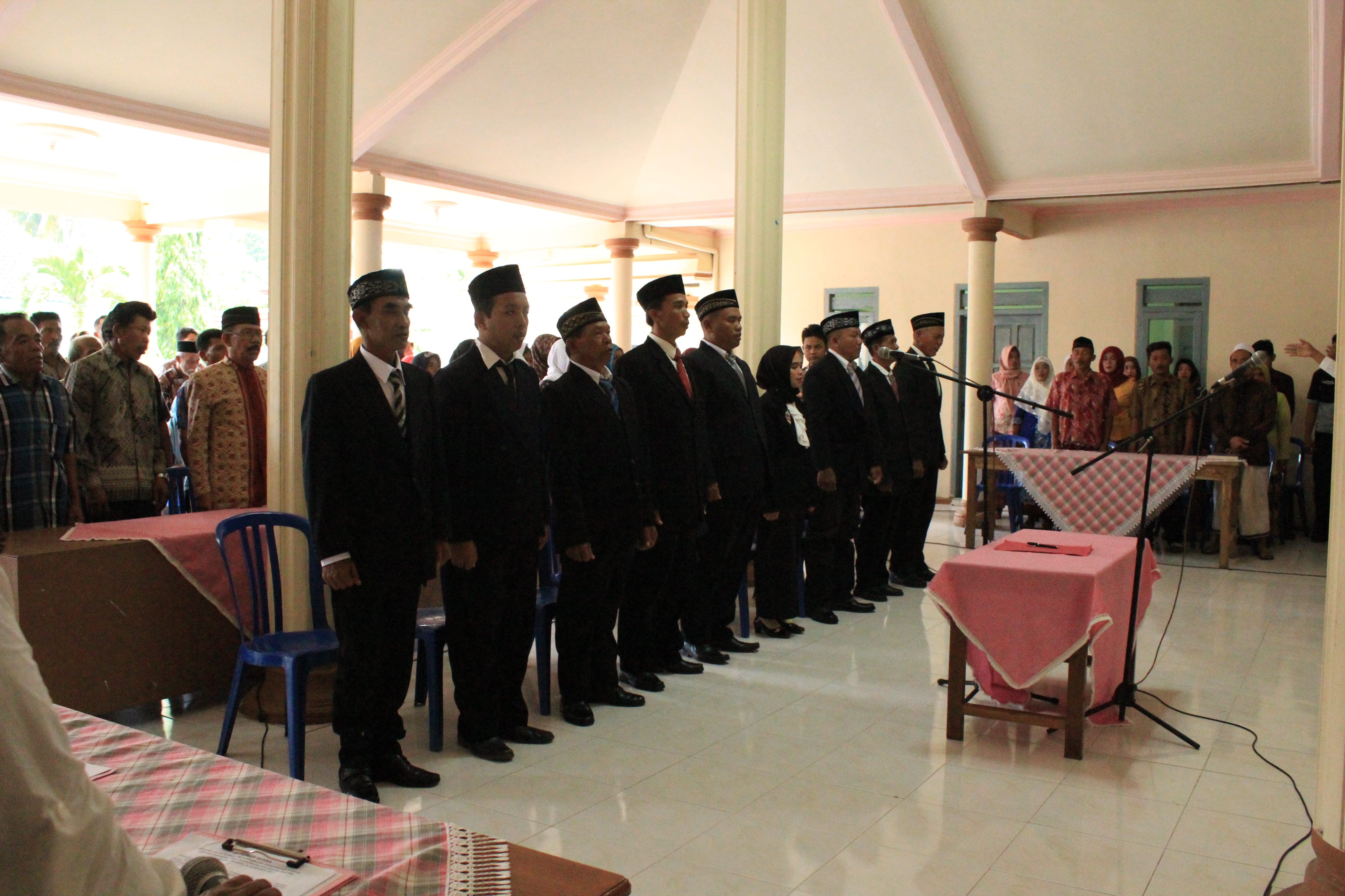 Pelantikan Perangkat Desa Tahun 2017