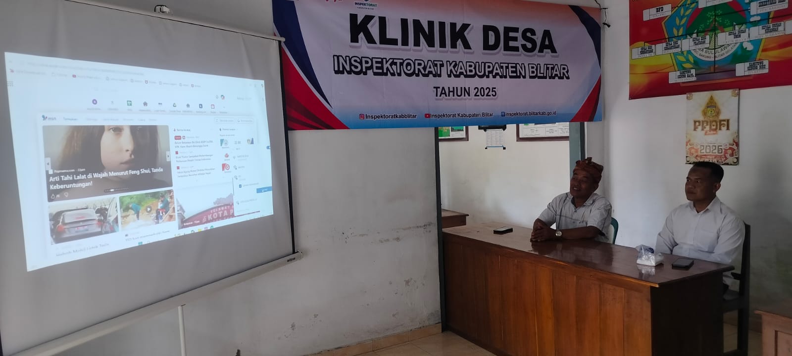 KEGIATAN KLINIK DESA OLEH INSPEKTORAT DI DESA BULULAWANG