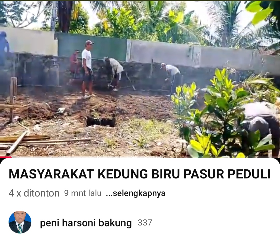 WARGA MASYARAKAT KEDUNGBIRU PASUR PEDULI LINGKUNGAN
