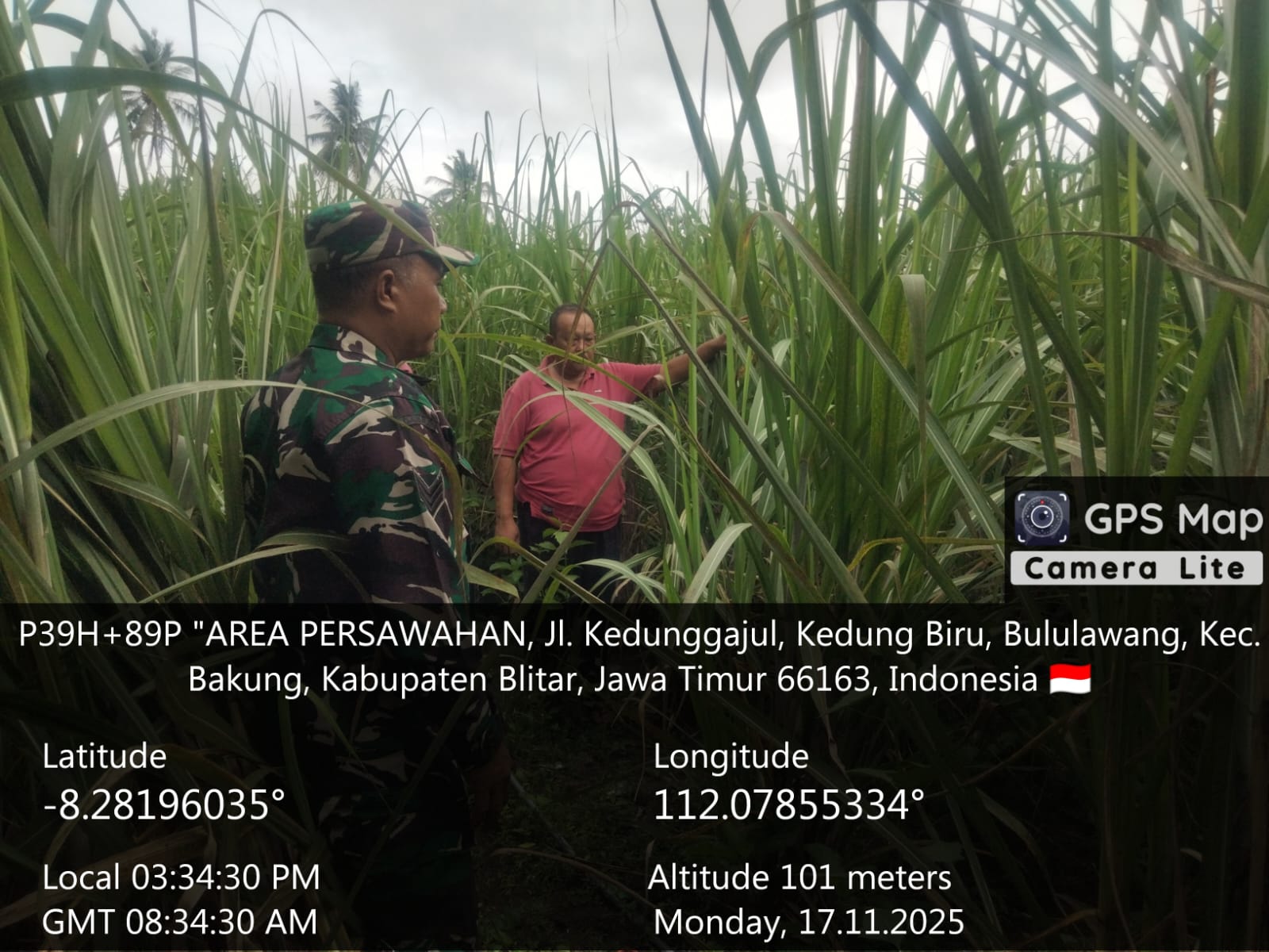 Babinsa Desa Bululawang Tinjau Calon Lokasi Kios KDMP