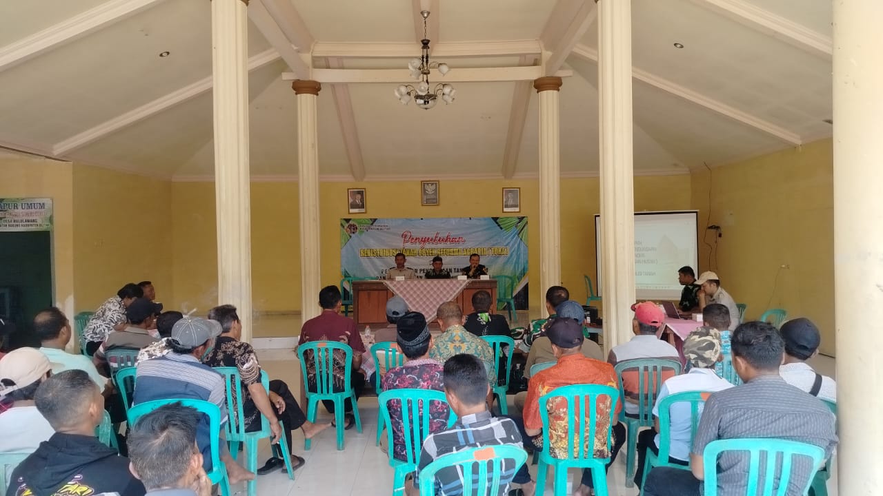 PENYULUHAN REDISTRIBUSI TANAH REFORMA AGRARIA DIGELAR DI DESA BULULAWANG, KECAMATAN BAKUNG