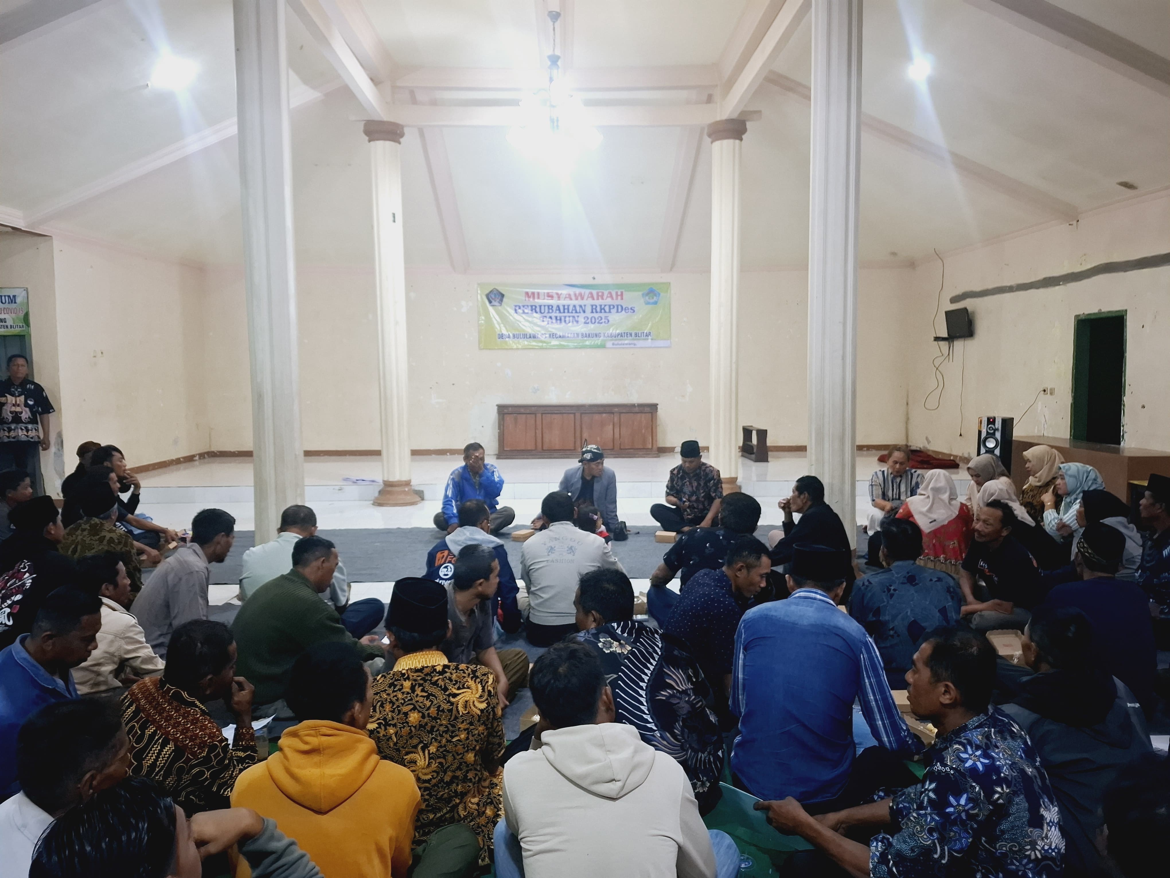 BERITA ACARA MUSYAWARAH DESA PERUBAHAN RKPDes TAHUN 2025 DESA BULULAWANG, KECAMATAN BAKUNG, KABUPATE